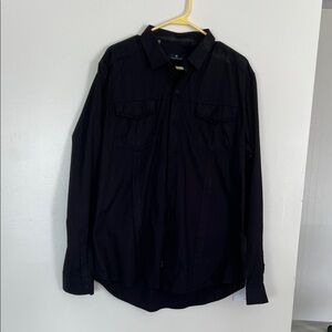 Men’s Buckle 7 Diamond Black Button-Up Shirt